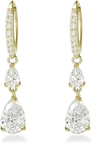 Dainty Gold Huggie Hoop Earrings Trendy CZ Diamond Dangle Drop Earrings Hypoallergenic Jewelry for Women