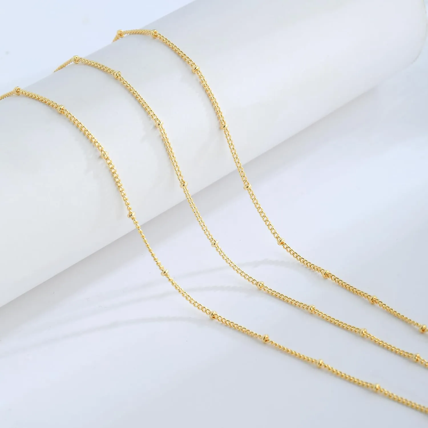 Dainty Gold/Sliver Layered Necklaces for Women,14K Gold/Sterling Silver Plated Paperclip Cuban Satellite Twisted Rope Chain Choker Necklaces Hypoallergenic Jewelry Gift for Women Non Tarnish