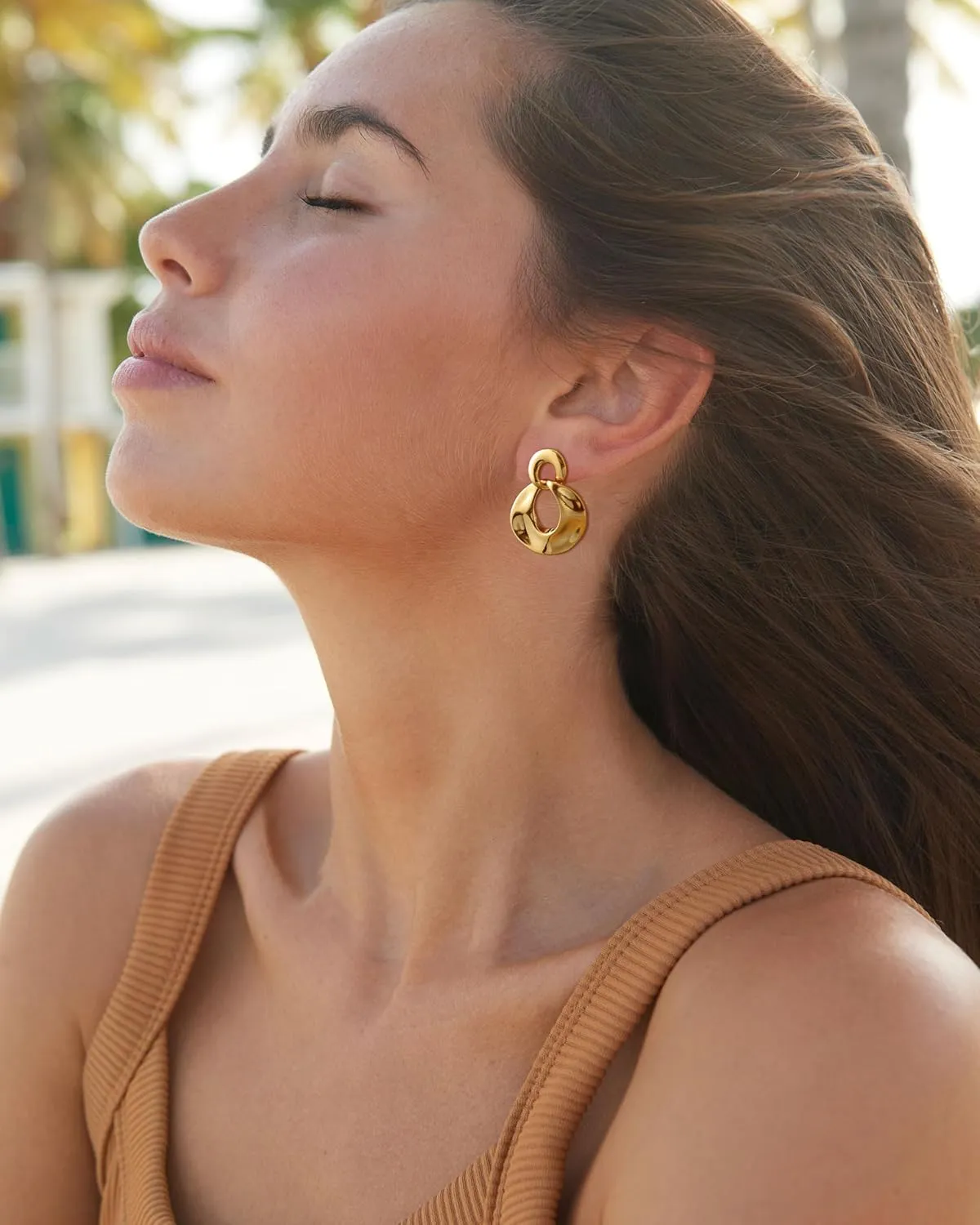 Dainty Small Ear Cuff for Women - Trendy 14K Gold Plated CZ Non Piercing Cartilage Earring Set Jewelry Gift