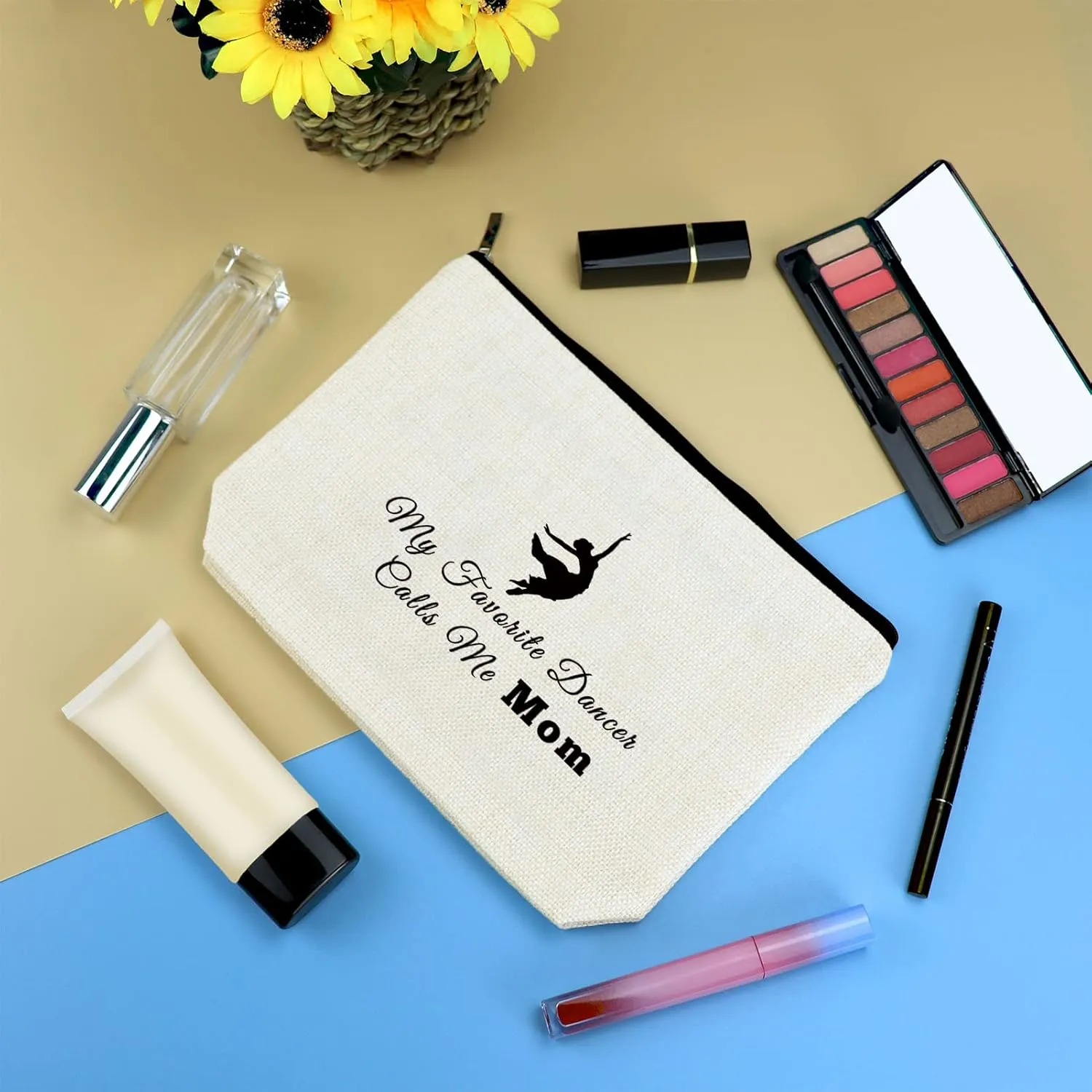 Dance Mom Gifts Cosmetic Bag Dance Teacher Gift Dancer Gift for Women Makeup Bag Ballet Mom Gift Dance Teacher Thank You Gifts Dancing School Gifts Thanksgiving Christmas Gift for Dance Mom Teacher