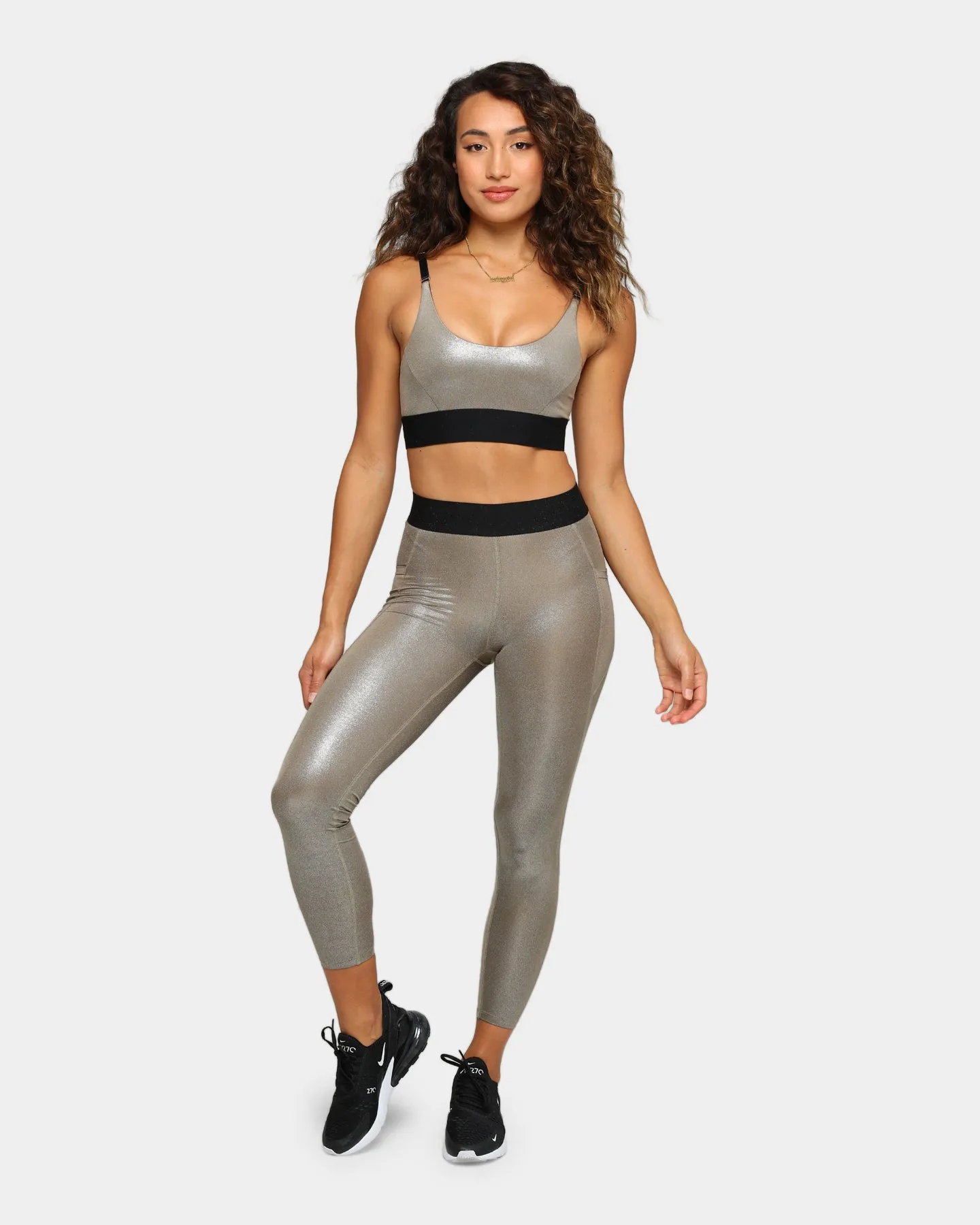 Dead Sport Women's Phantom Crop Gold/Black/Gold