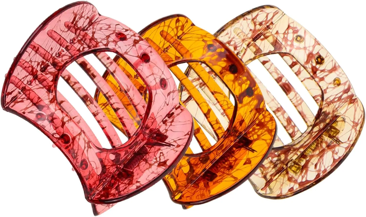 Decorative Hair Clips for Women Hair Clamps with Inner Teeth for Quick Hairstyles
