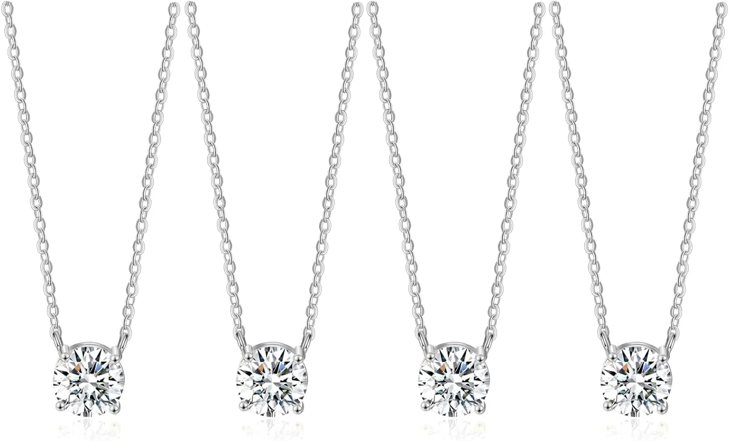 DHQH Bridesmaid Proposal Gifts CZ Tearsdrop Earrings Necklace Set Crystals Pendant Necklaces Jewelry Sets for Bridal Bridesmaids Prom Wedding
