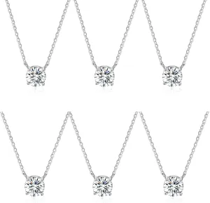 DHQH Bridesmaid Proposal Gifts CZ Tearsdrop Earrings Necklace Set Crystals Pendant Necklaces Jewelry Sets for Bridal Bridesmaids Prom Wedding