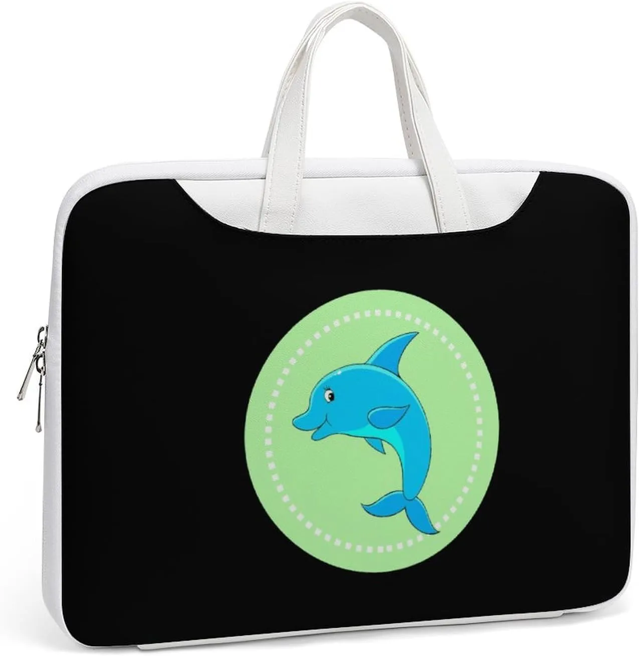 Dolphin Leather Bag Laptop Case Slim Water Resistant Computer Bags with Handle Briefcase for Work
