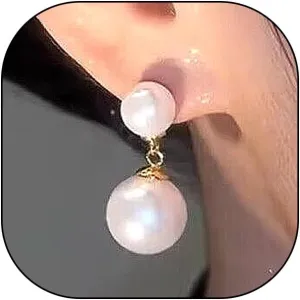 Double Pearl Dangle Drop Earrings for Women Lover,Fashion Double Ball Beads Dangling Earrings Statement Earrings Anniversary Jewelry Gifts