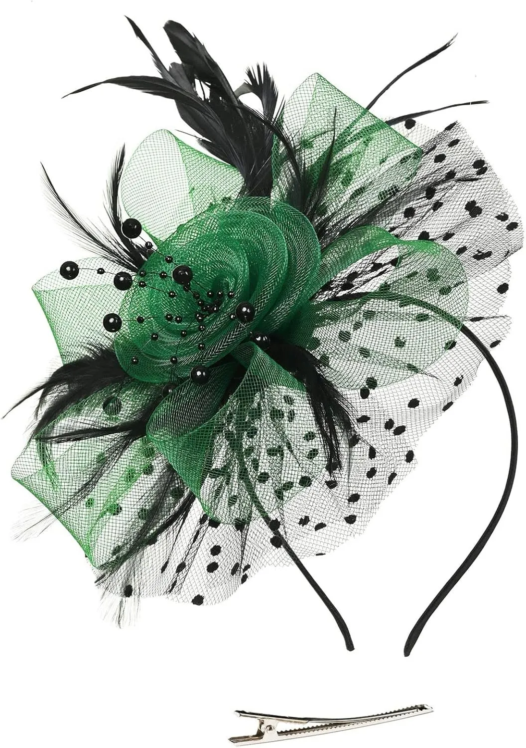 Fascinator Hats for Women Tea Parties Hats Fascinators Kentucky Hat Wedding Carnival Feathers Headband