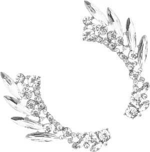 Fashion Women's Ear Cuffs Clip-on Earrings Rhinestones for Parties and Occasions