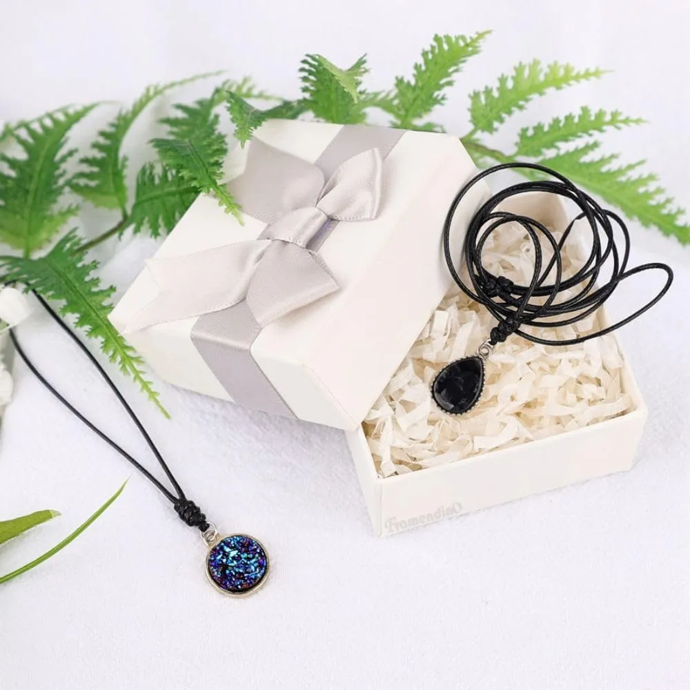 Framendino, Adjustable Necklace Cord for Pendants Necklace Adjustable Rope With Metal Ring for Women Men