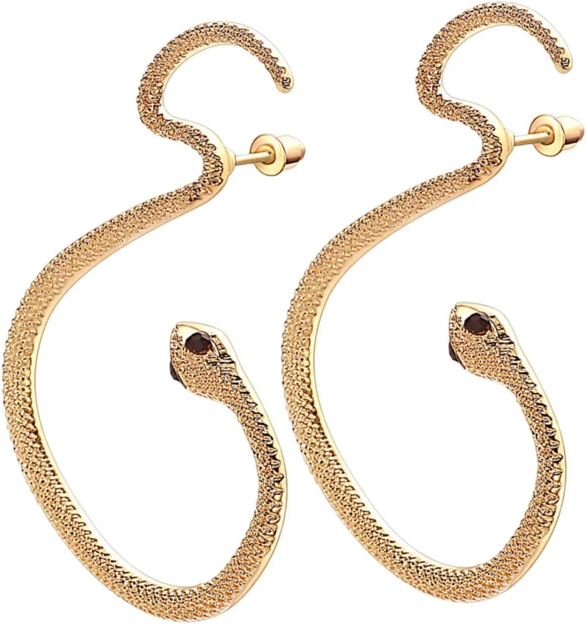GALPADA Fashion Snake Shape Ear Cuff Earrings for Women Light Weight Piercing Ear Bone Clips Stylish Trendy Jewelry