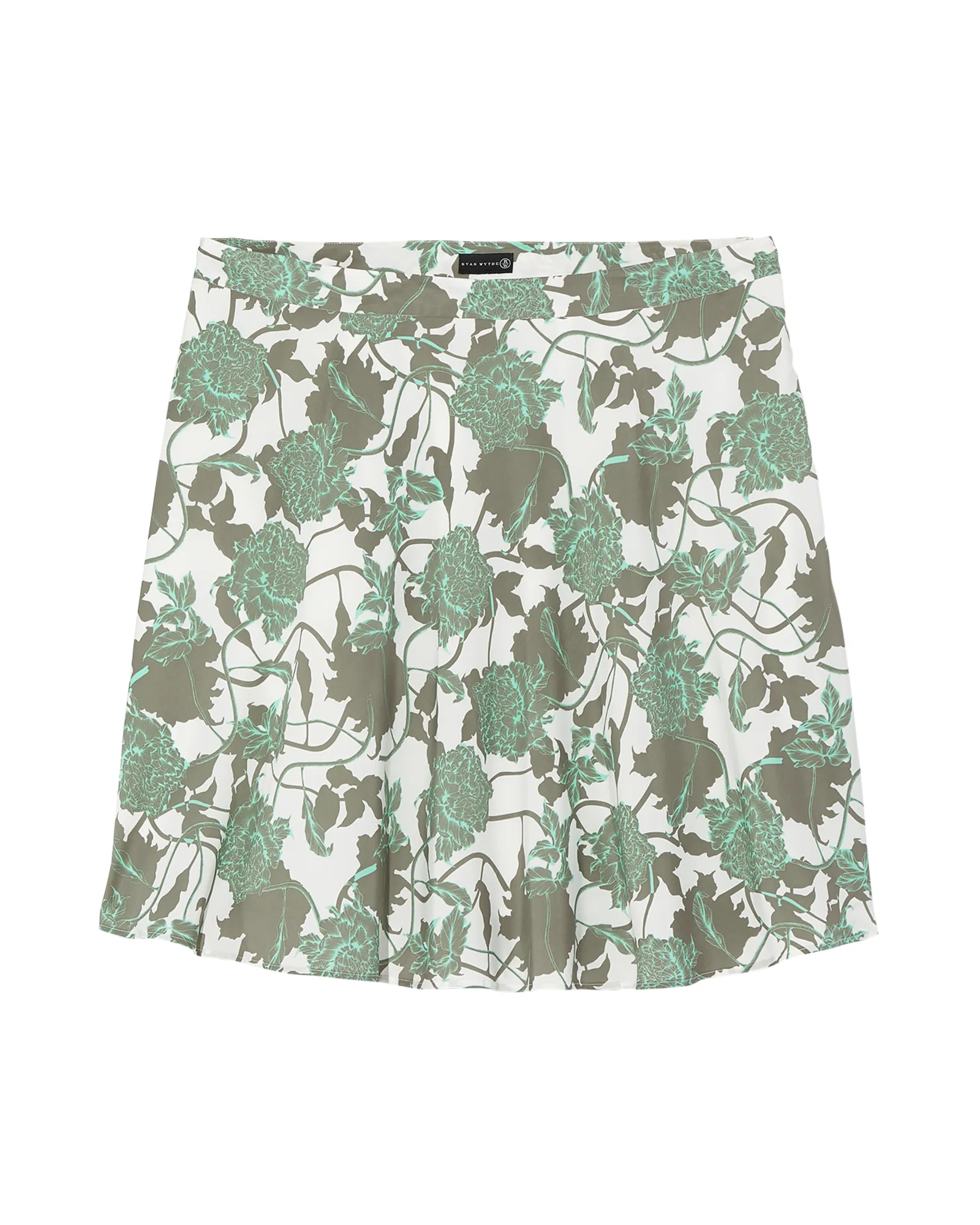 Geneva A-Line Skirt | Olive Green