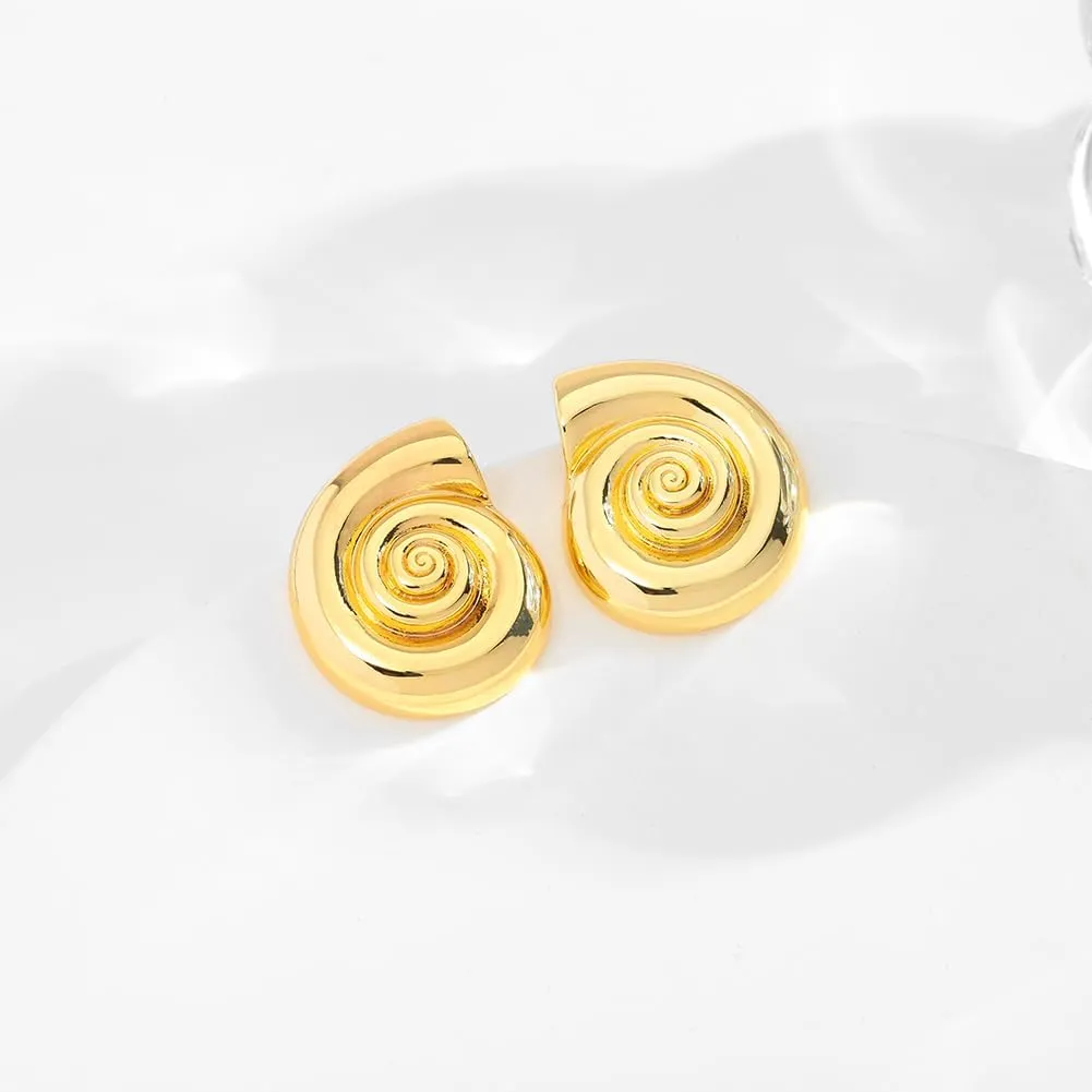 Gold Boho Ocean Earrings, Shell Earrings Seashell Stud Earrings Beach Jewelry Gifts for Women