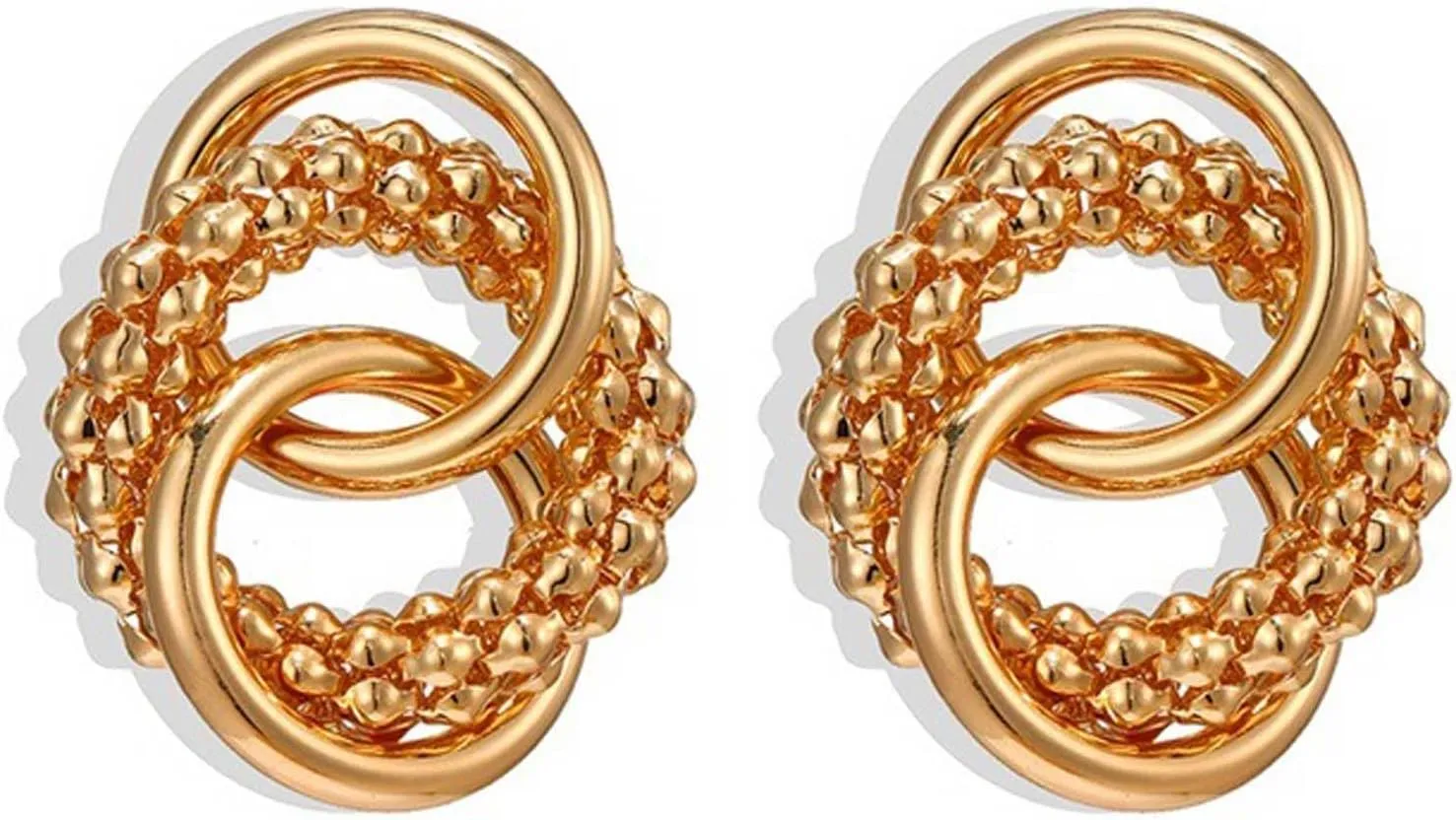Gold Chunky Dangle Earrings For Women Gold Stud Geometric Earrings Vintage Drop Earrings Long Link Dangle Earrings Jewelry Gift