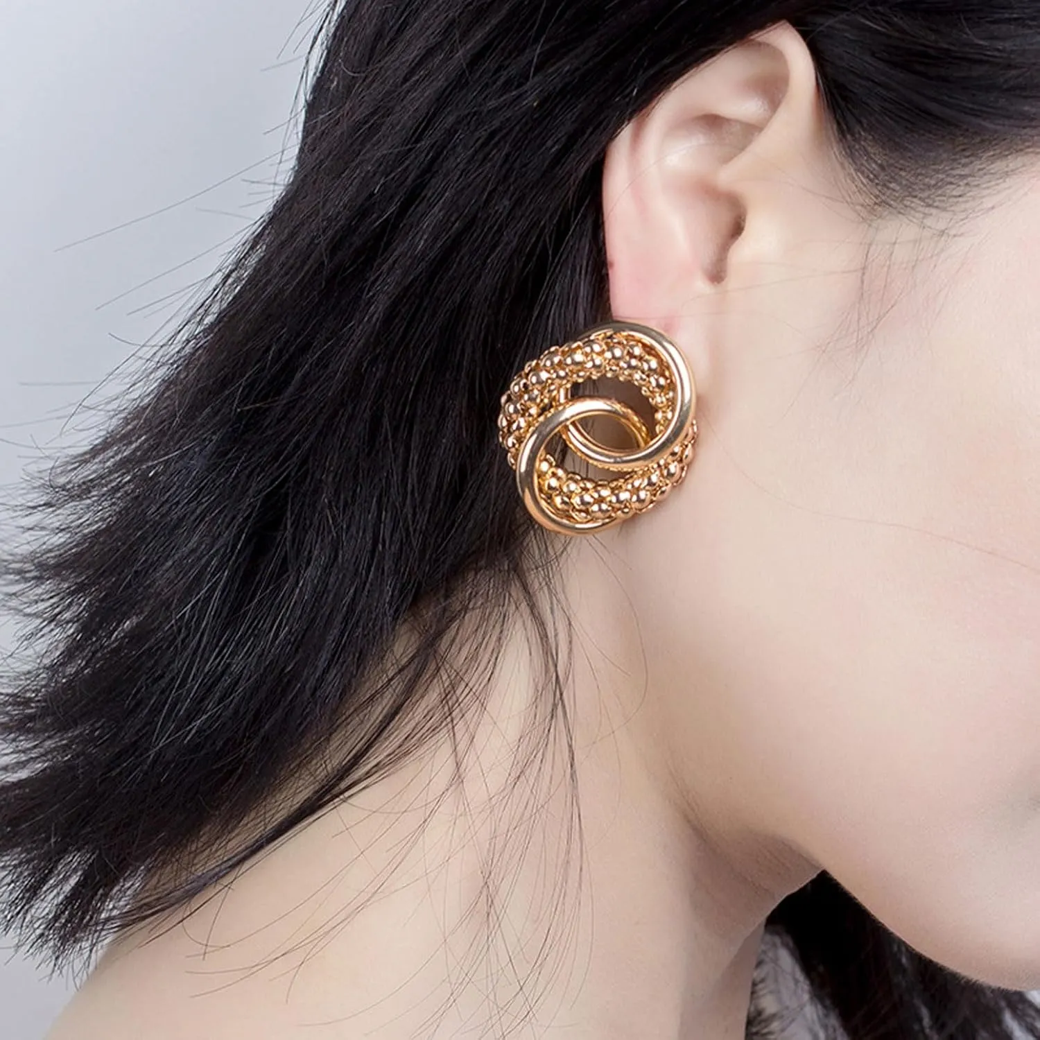 Gold Chunky Dangle Earrings For Women Gold Stud Geometric Earrings Vintage Drop Earrings Long Link Dangle Earrings Jewelry Gift