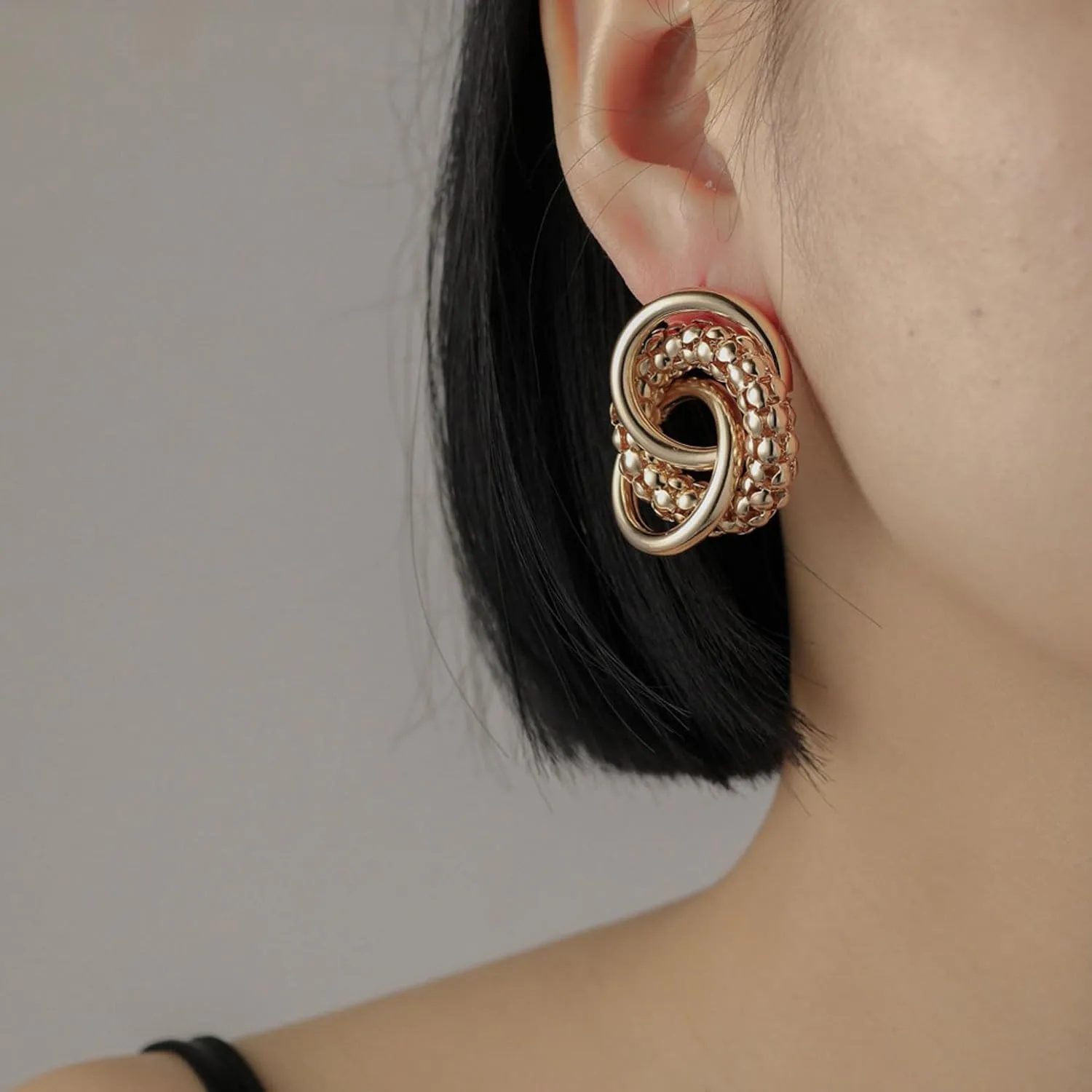 Gold Chunky Dangle Earrings For Women Gold Stud Geometric Earrings Vintage Drop Earrings Long Link Dangle Earrings Jewelry Gift
