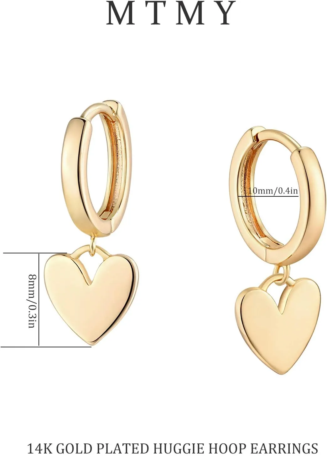Gold Dainty Dangle Hoop Earrings for Women Small Huggie Hoop with Cubic Zirconia Cute Star Heart Butterfly 14K Gold Plated Earring Minimalist Jewelry