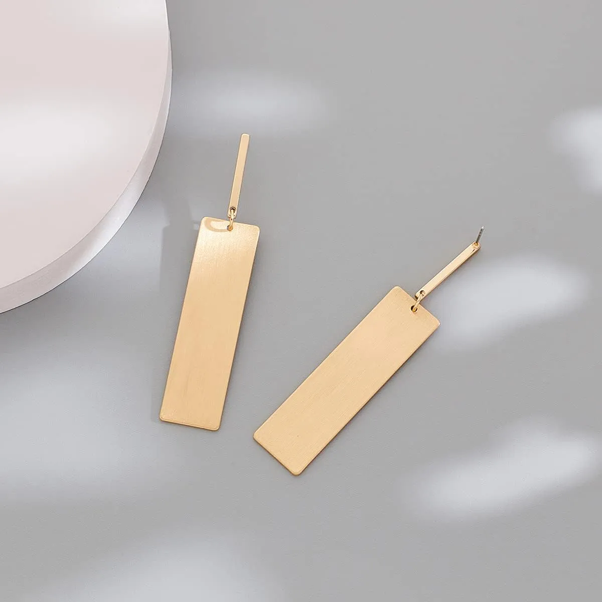 Gold Drop Dangle Earrings Long Dangle Earrings for Women Geometric Earrings