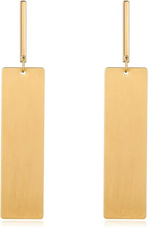 Gold Drop Dangle Earrings Long Dangle Earrings for Women Geometric Earrings
