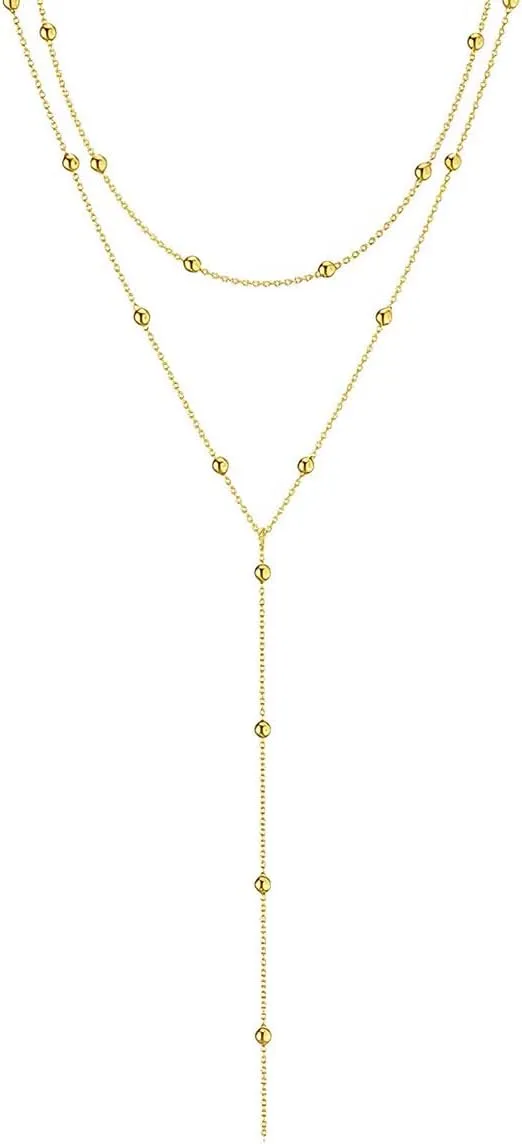Gold Silver Cross Necklace Stack For Women Chain Necklaces Set Simple Dainty Diamond Jewelry Gift