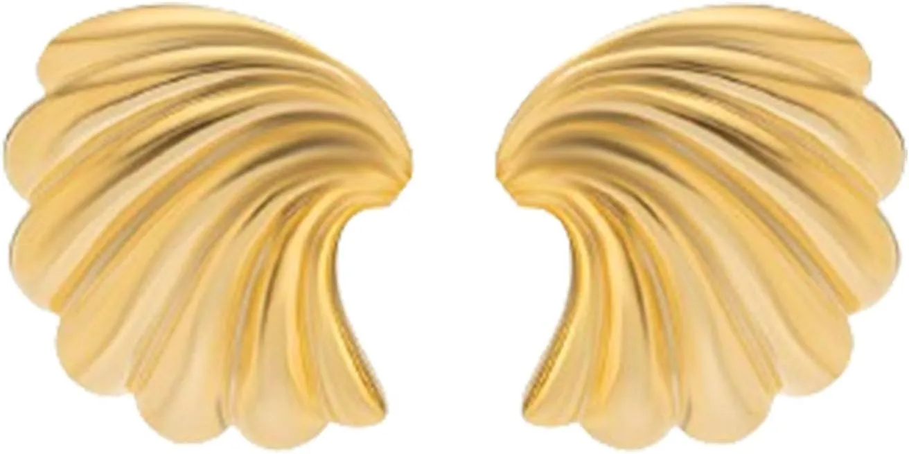 Gold Starfish Earrings for Women Boho Shell Stud Earrings Summer Seashell Earrings Gold Ocean Beach Earrings Jewelry for Women