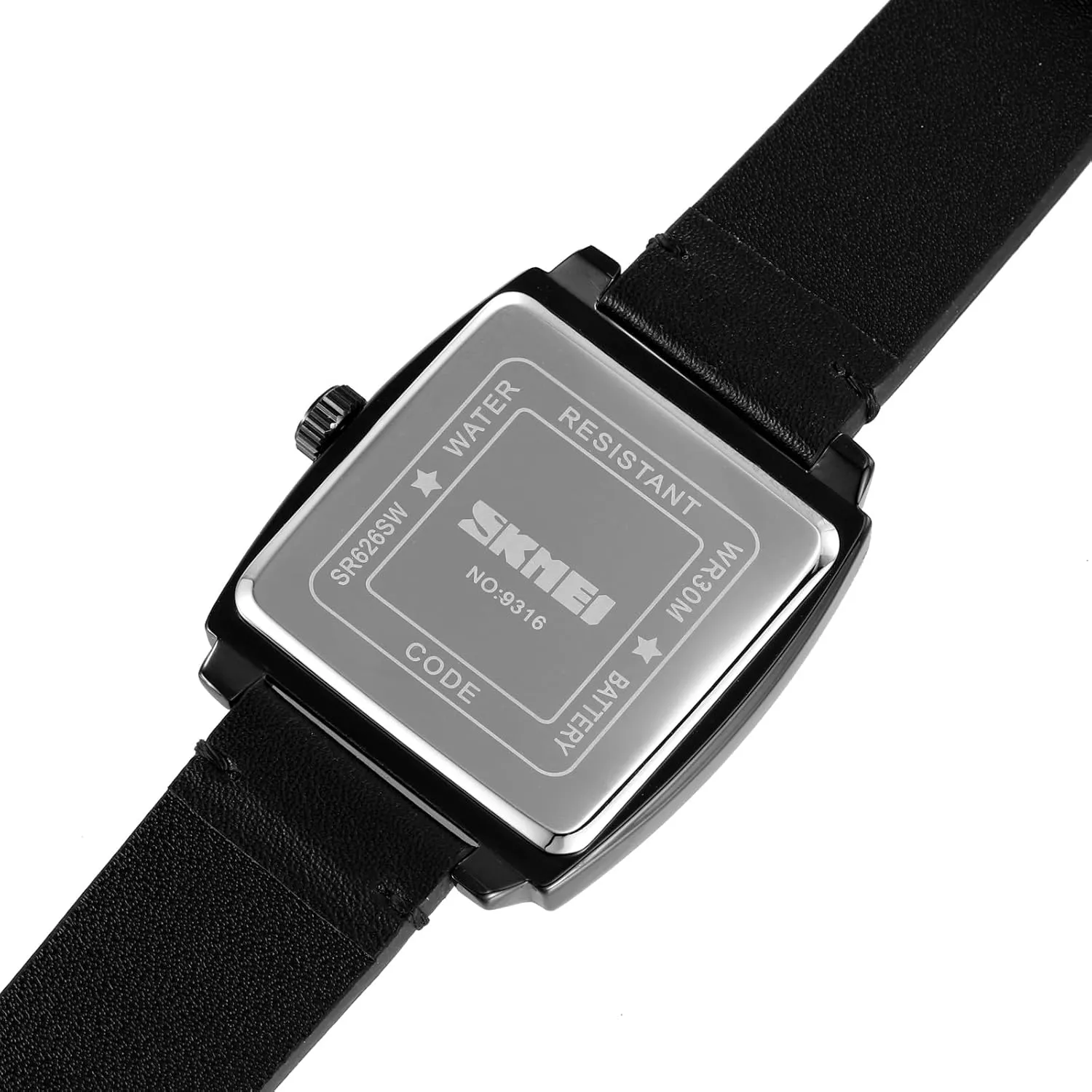 Gosasa Trend Watches for Men Square Business Quartz Men's Watch Date Luminous Fashion Male Wristwatch Waterproof Leather Strap