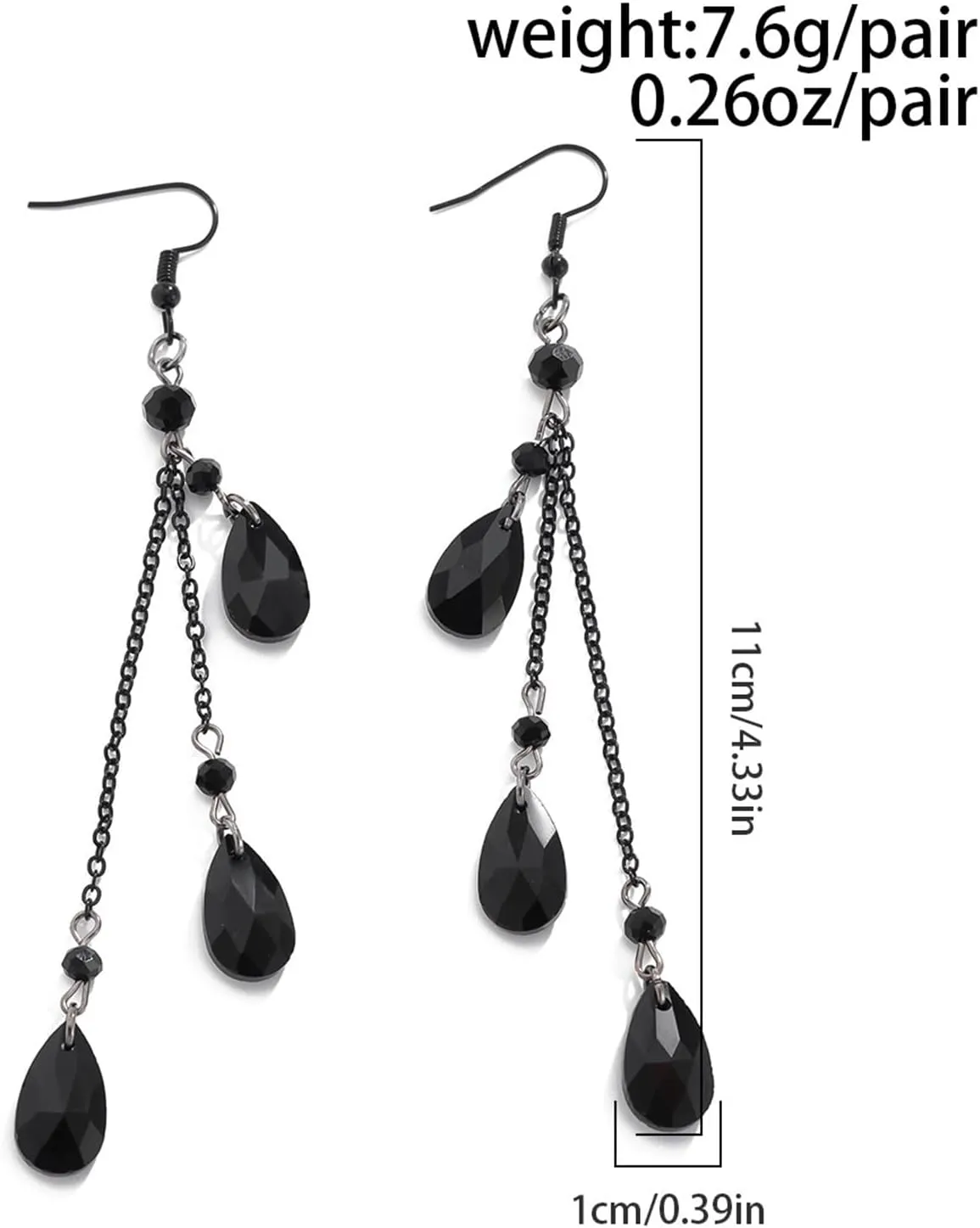 Gothic Blood Drop Earrings,Vintage Crystal Pearl Fringe Blooddrip Dangle Earring Punk Style Dark Earrings Victorian Mystery Vampire Jewelry Halloween Outfit Accessories