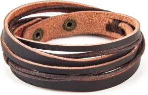 Handmade Genuine Vintage Leather Wrist Cuff Wrap Bracelet Adjustable