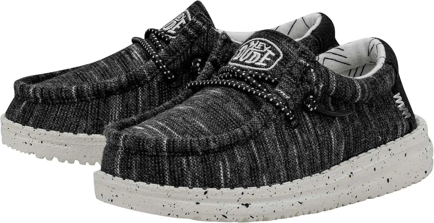 Hey Dude Unisex-Child Kids Wally Youth Stretch