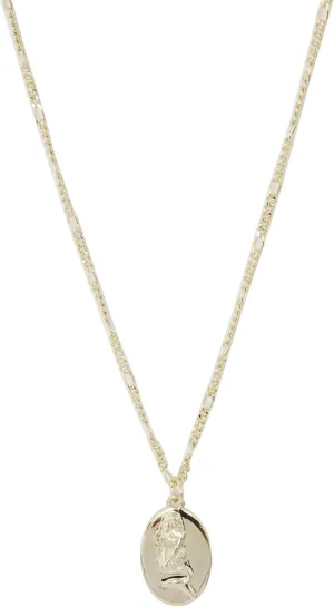Honeycat Mermaid Disc Pendant Necklace in Gold, Rose Gold, or Silver | Minimalist, Delicate Jewelry