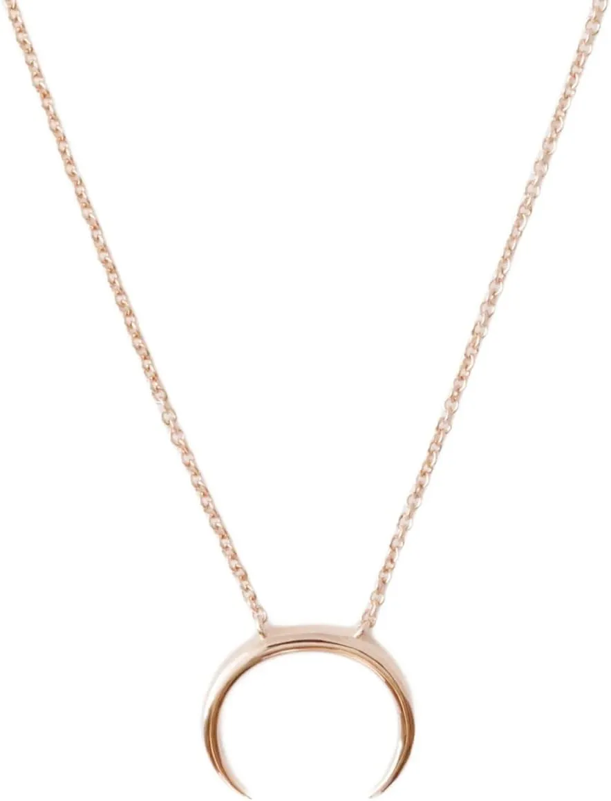 HONEYCAT Tiny Crescent Horn Necklace in Gold, Rose Gold, or Silver | Minimalist, Delicate Jewelry