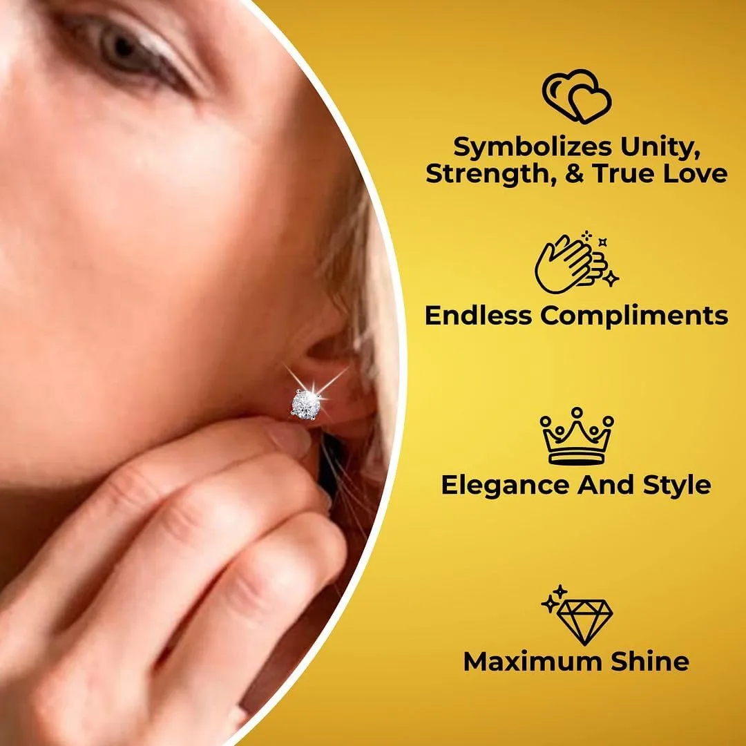 IGI Certified 0.5 to 1 Carat Lab Grown Diamond Stud Earrings for Women And Men In Platinum Or Gold G-H SI Jewelry Gifts Anniversary Birthday Gifts for Her