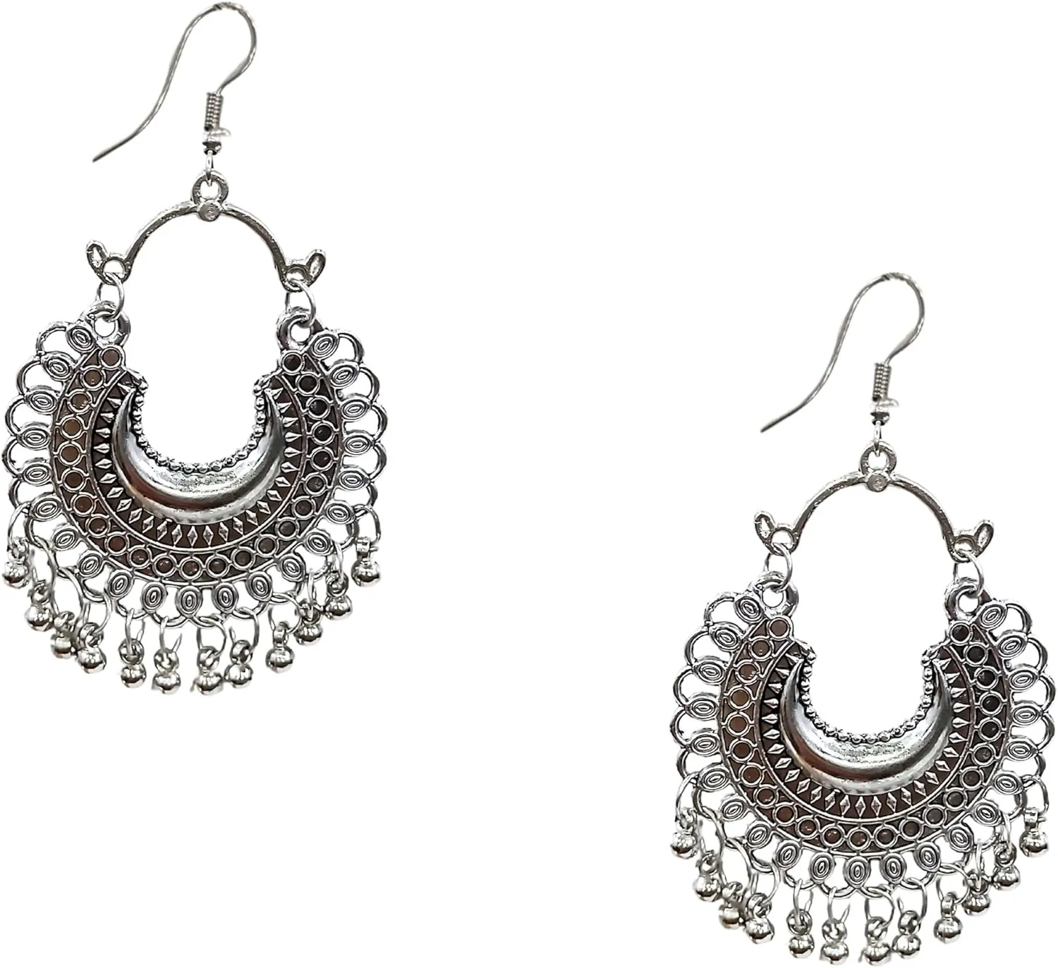 Indian Ethnic Fashion Handmade Bollywood Statement Oxidized Choker Necklace Earrings Set Jewelry