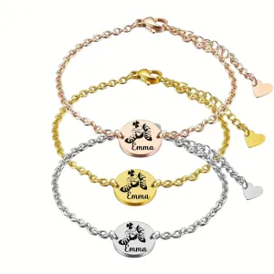 Irish Dance Bracelet, Personalized Irish Dance Name Engraving Jewelry, Custom Engraved Irish Dance Bracelet for Women, Teens, and Girls, Irish Dancer Accessories