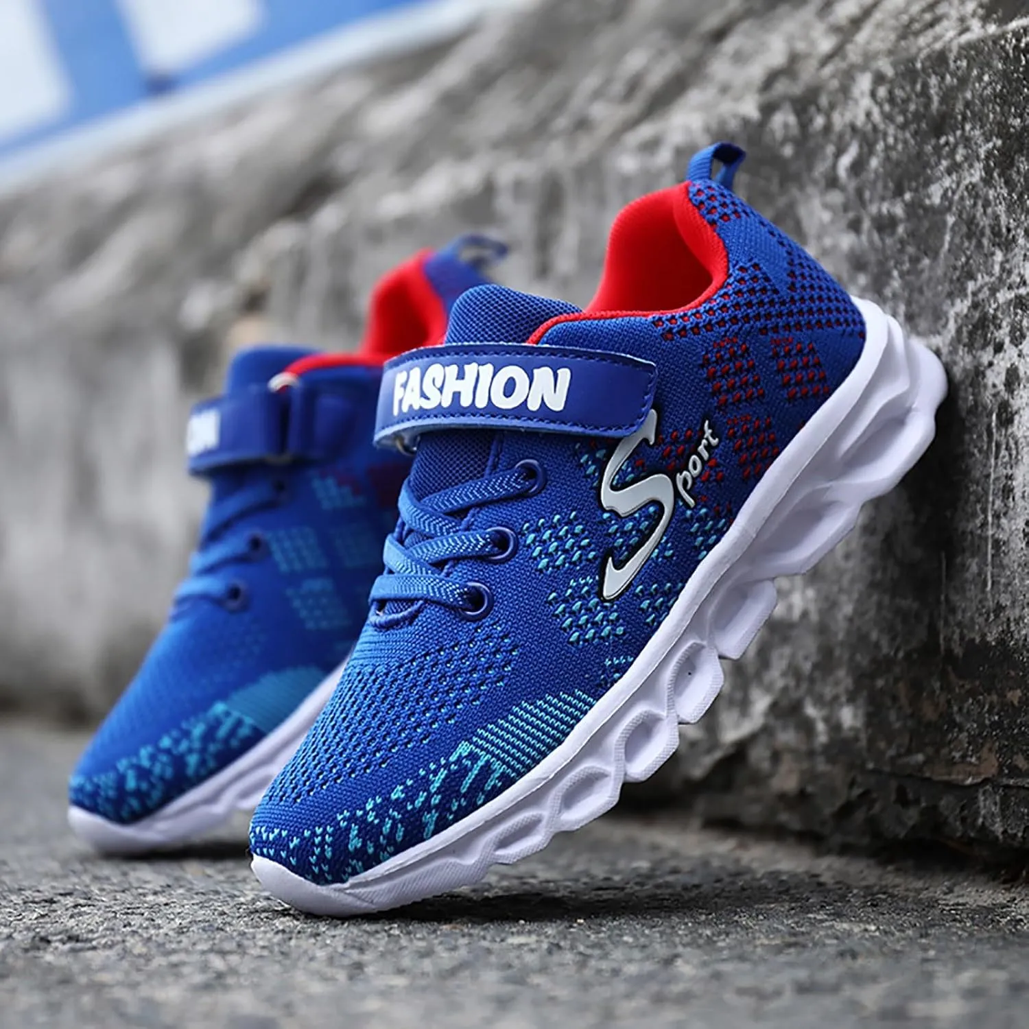 IWIHMIV Kids Tennis Shoes Toddler Slip On Shoes Toddler Boys Breathable Non Slip Sneakers Running Walking Sports Shoes