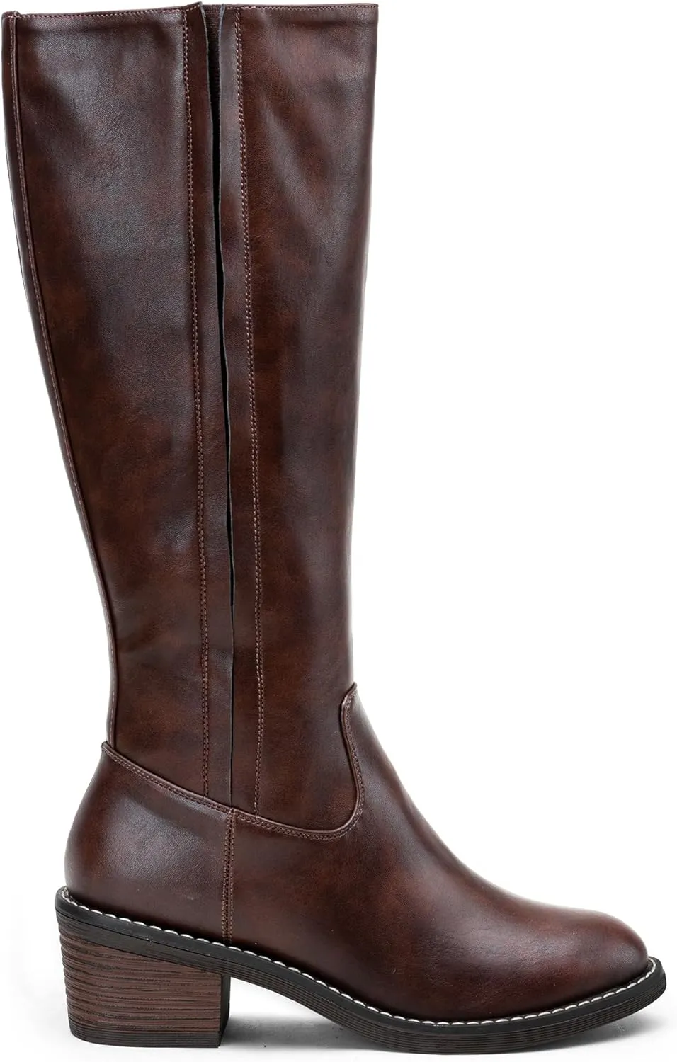 Jeossy Women's 9661 Knee High Boots, Fashion Riding Boots with Inside Zipper and Side Hidden Elastic Band