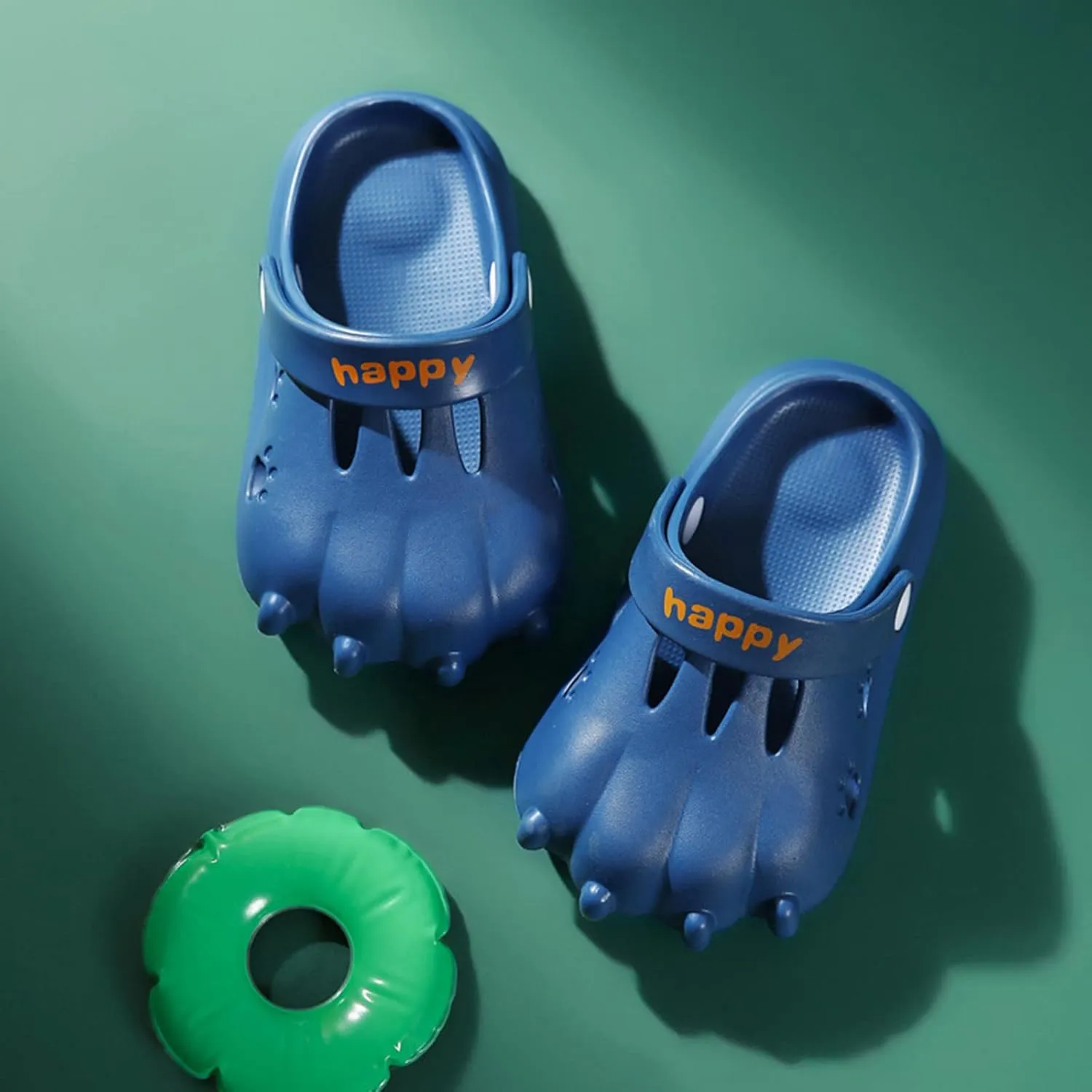Kids Dinosaur Slippers Kids Garden Beach Dinosaur Clogs Summer Cute Indoor Toddler Close Toe Sandals Boys