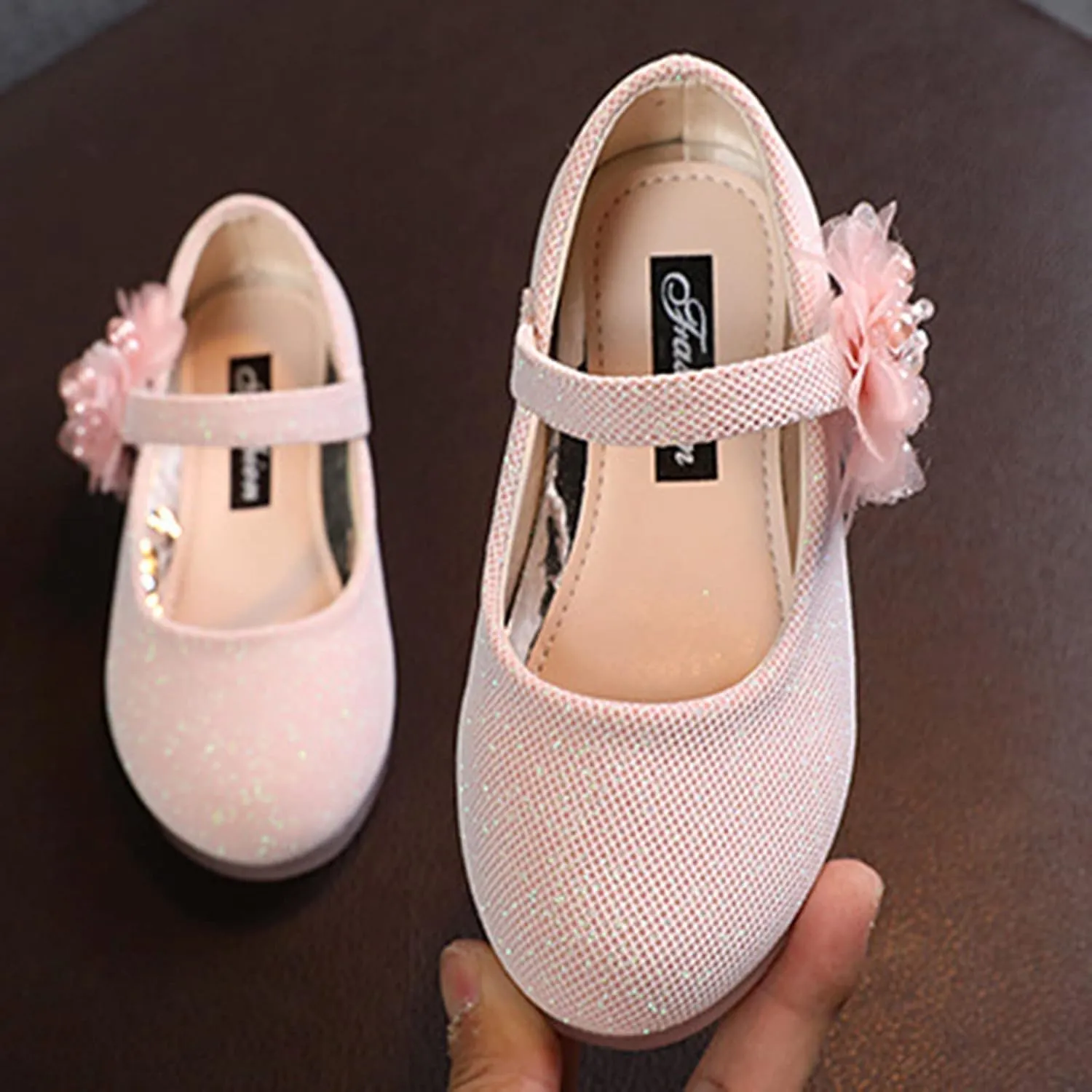 Kids Dress Shoes Girls Mary Jane Shoes Cute Flower Girls Casual Dress Shoes Kids Slip On Slip Shoe Girl Size