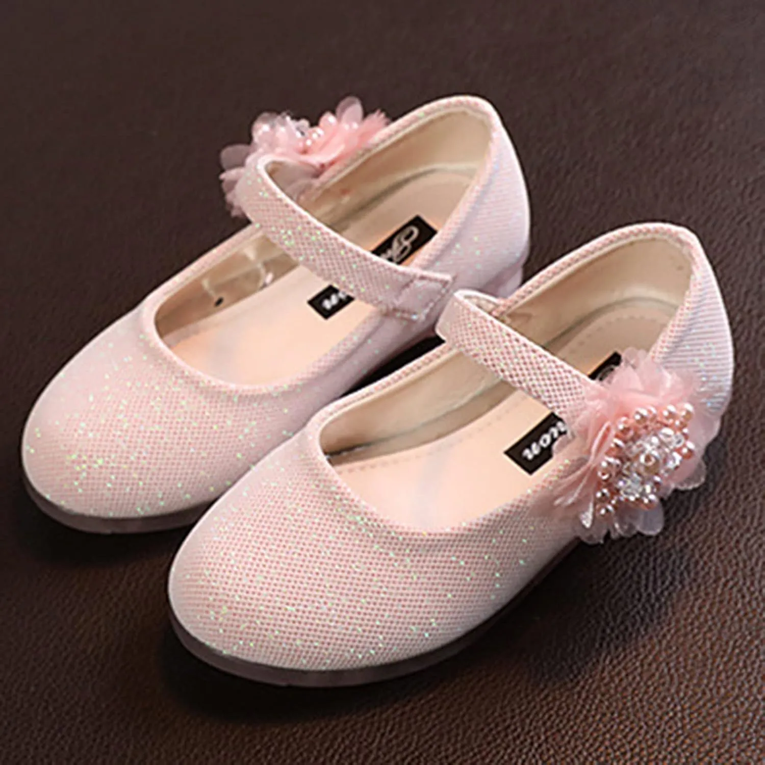 Kids Dress Shoes Girls Mary Jane Shoes Cute Flower Girls Casual Dress Shoes Kids Slip On Slip Shoe Girl Size