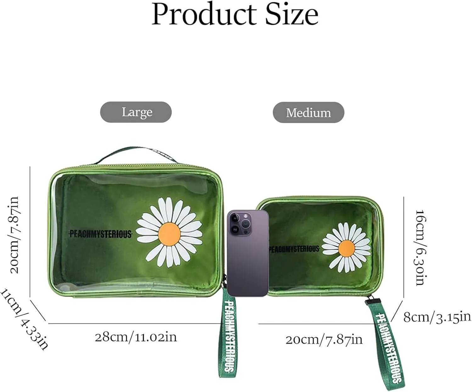 LAKSMI 2 Pack Clear Toiletry Bag, Waterproof Quart Size Bag, Makeup Cosmetic Bag Airport Airline Compliant Organizers for Vacation, Travel, Bathroom
