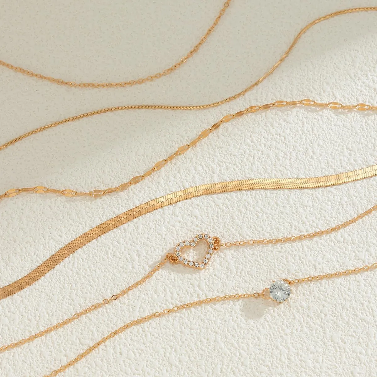 Layered Gold Necklaces Dainty Stackable Herringbone Necklace Snake Chain Choker Necklace Paperclip Chain Coin Pendant Trendy Jewelry for Women Girls