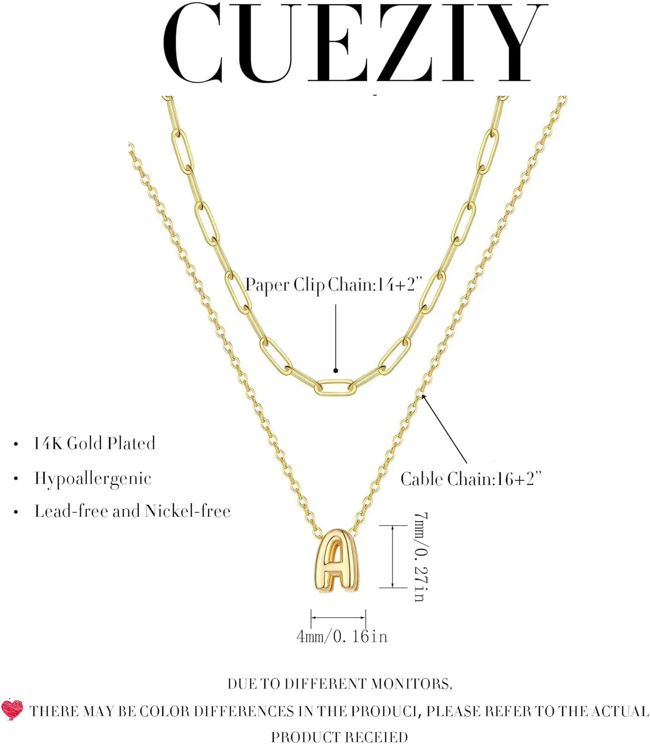 Layered Initial Necklaces for Women 14K Gold Plated Bubble A-Z Pendent Dainty Cute Choker Name Necklaces Stackable Small Initial Jewelry Gifts for Women Trendy