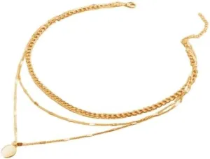 Layered Necklaces for Women - 14K Gold Plated Stackable Choker Set, Trendy Layering Jewelry, Christmas & New Year Gifts for Women
