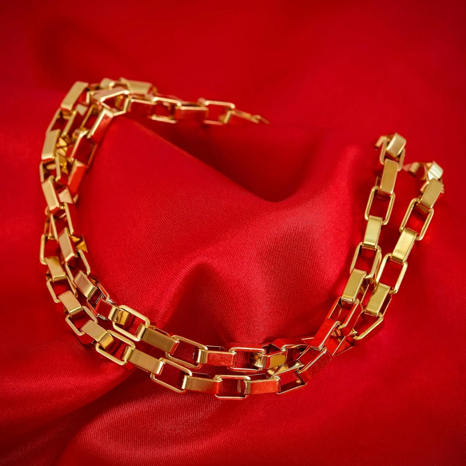 LIFETIME JEWELRY Paperclip Chain Necklace Necklace for Men and Women 24k Real Gold Plated Necklace