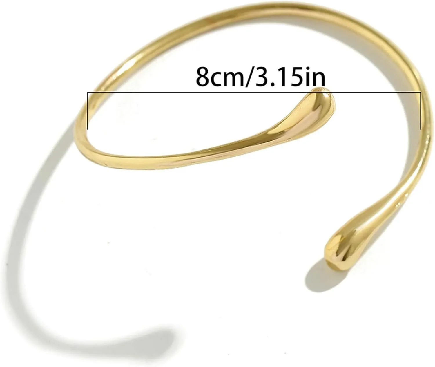 Long tiantian Arm Cuff Gold Bangles Bracelet Upper Arm Cuff jewelry for Women Trendy 2025
