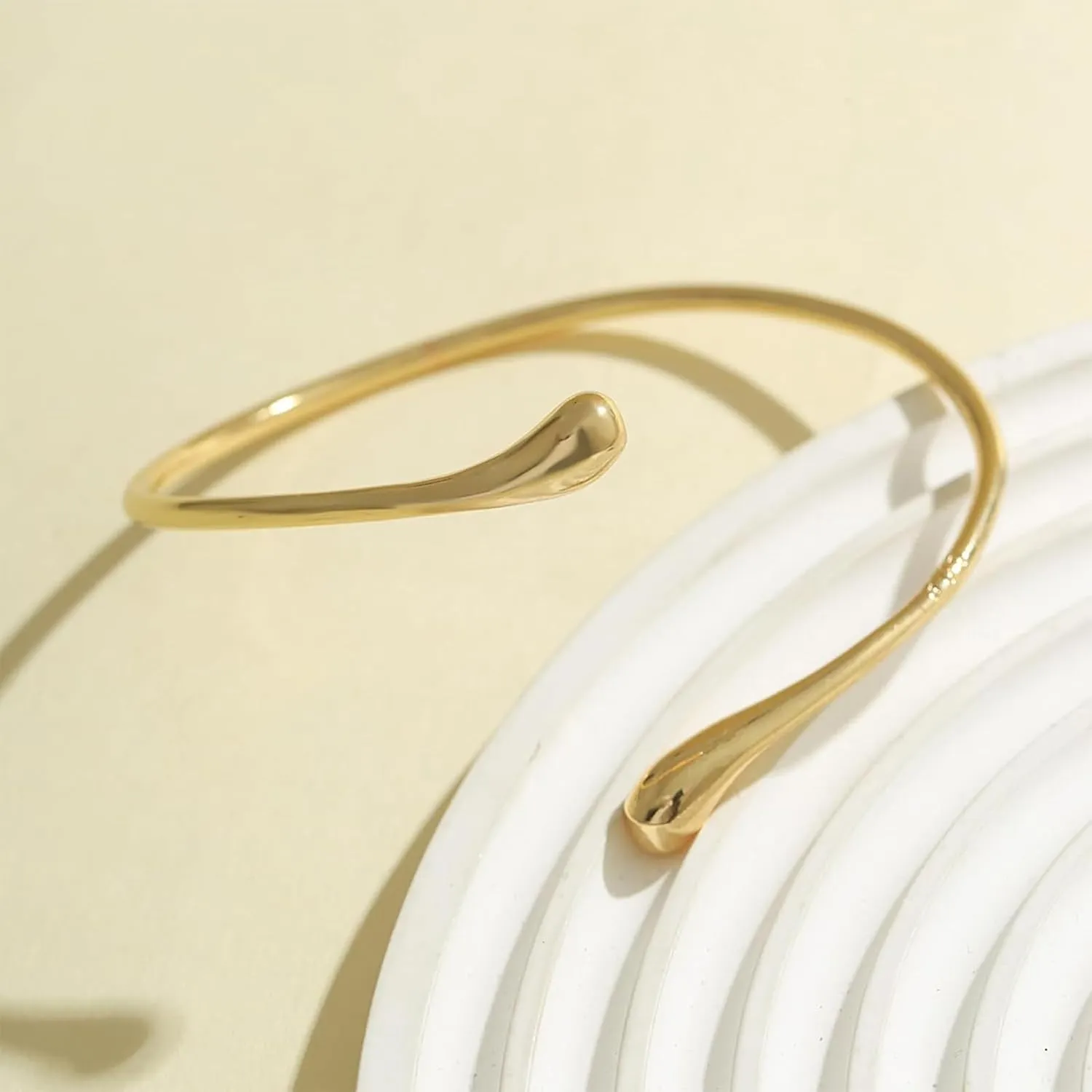 Long tiantian Arm Cuff Gold Bangles Bracelet Upper Arm Cuff jewelry for Women Trendy 2025