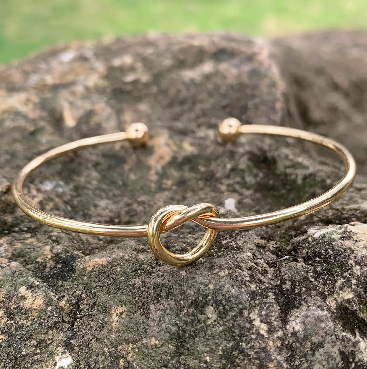 Love Knot Bangle Bracelets Love Tied Knotted Cuff Bracelets Friendship Bridesmaid Jewelry for Women