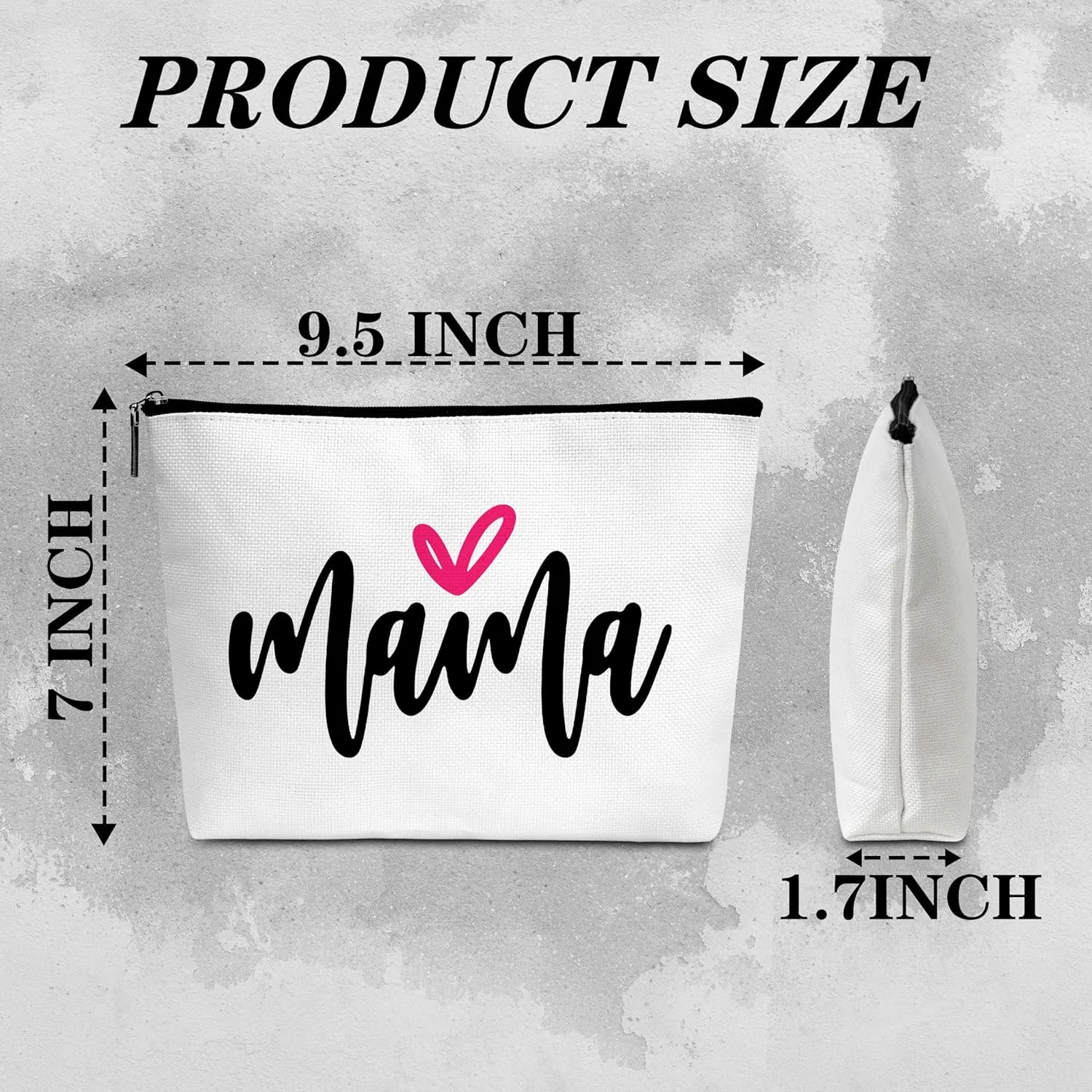 Mama Gifts Love Mama Cosmetic Bag, Cute Mama Makeup Bag, Birthday Christmas Mothers Day Thanksgiving Appreciation Gift for Woman Mom Friend-A23