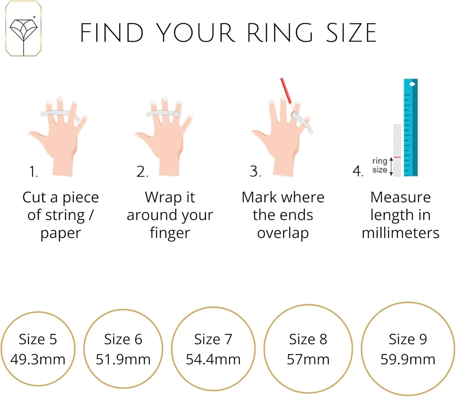 MAX   STONE 10k Gold Gemstone Rings for Women | Emerald Cut Birthstone Ring Anniversary Ring | Anti Tarnishing Cocktail Ring with Gift Box in Size 5 to 9