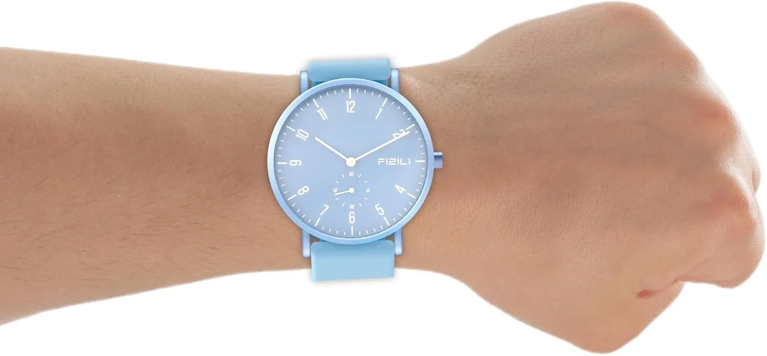 Men's Watch Ultra-Thin Minimalist Waterproof-Fashion Watch for Men or Women with Silicone Band Wrist Watches