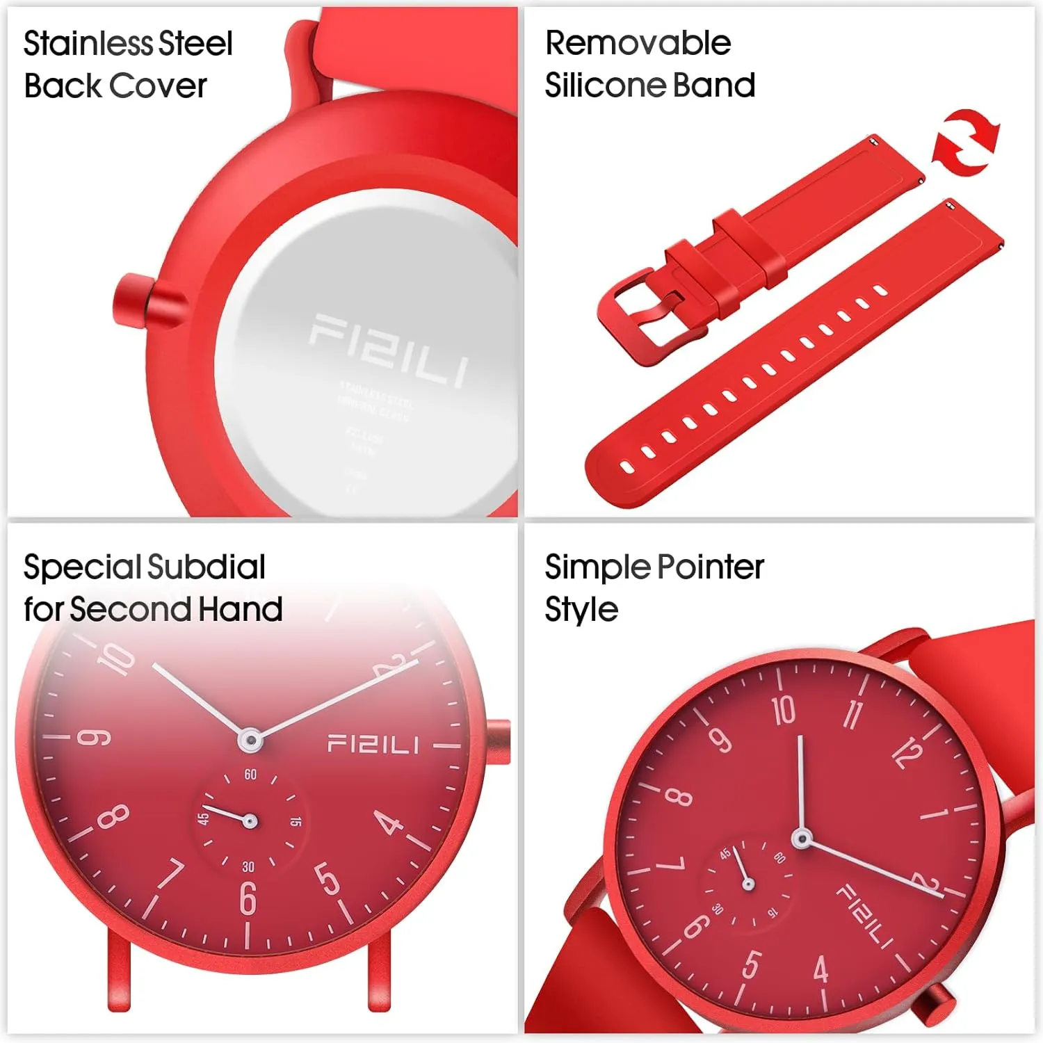 Mens Watches Minimalist Ultra Thin Waterproof Fashion Dressy Wrist Watch for Men Business Casual Luxury Quartz Analog Watch